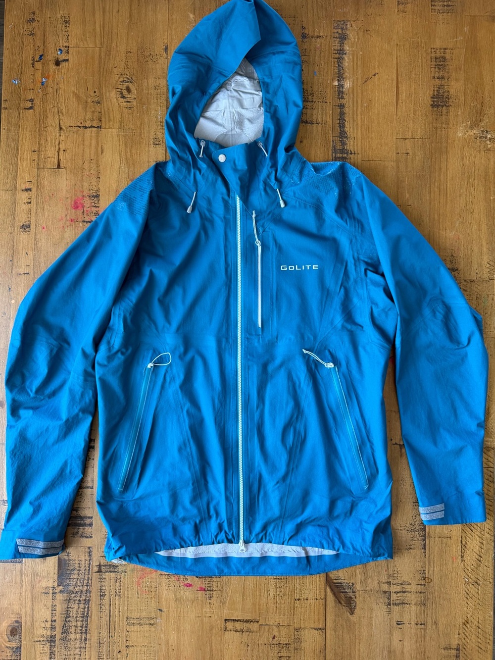 Men's GoLite Teal Blue Lightweight Hooded Jacket